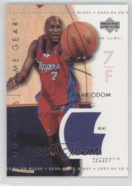 2003-04 UD Glass - Game Gear Jerseys #GG-LO - Lamar Odom