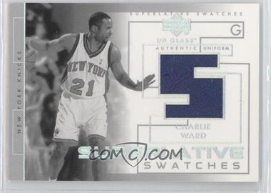 2003-04 UD Glass - Superlative Swatches #SS-CW - Charlie Ward
