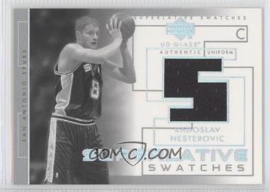 2003-04 UD Glass - Superlative Swatches #SS-RS - Radoslav Nesterovic