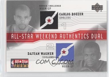 2003-04 Upper Deck - All-Star Weekend Authentics Dual #AS-CB/DW - Carlos Boozer, Dajuan Wagner