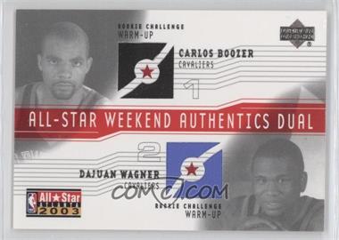 2003-04 Upper Deck - All-Star Weekend Authentics Dual #AS-CB/DW - Carlos Boozer, Dajuan Wagner