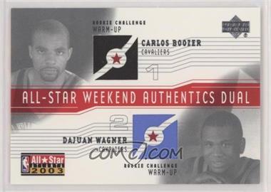 2003-04 Upper Deck - All-Star Weekend Authentics Dual #AS-CB/DW - Carlos Boozer, Dajuan Wagner