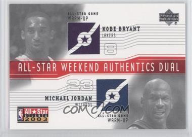 2003-04 Upper Deck - All-Star Weekend Authentics Dual #AS-KB/MJ - Kobe Bryant, Michael Jordan