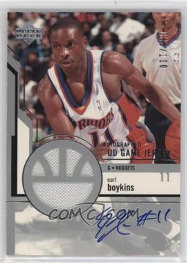 2003-04 Upper Deck - Autographed UD Game Jersey #AGJ35 - Earl Boykins /100