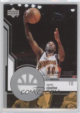 2003-04 Upper Deck - UD Game Jersey #GJ22 - Speedy Claxton