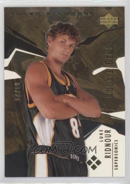 2003-04 Upper Deck Black Diamond - [Base] - Bronze #193 - Quadruple Diamond - Rookie Gems - Luke Ridnour /100