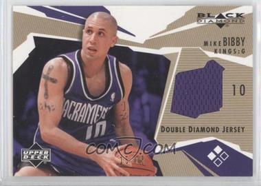 2003-04 Upper Deck Black Diamond - Diamond Jersey - Double Gold #BD2-MB - Mike Bibby /75