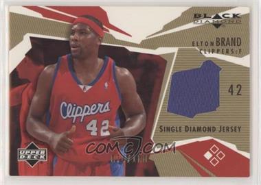 2003-04 Upper Deck Black Diamond - Diamond Jersey - Single Gold #BD-EB - Elton Brand /100 [EX to NM]