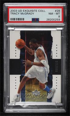 2003-04 Upper Deck Exquisite Collection - [Base] #28 - Tracy McGrady /225 [PSA 8 NM‑MT]