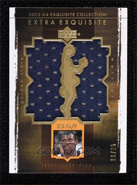 2003-04 Upper Deck Exquisite Collection - Extra Exquisite Dual Jerseys #EE2-JR - Jason Richardson /25