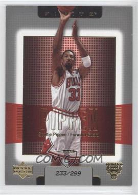 2003-04 Upper Deck Finite - [Base] - Gold #17 - Scottie Pippen /299