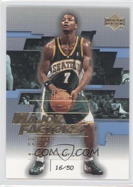 2003-04 Upper Deck Finite - [Base] - Gold #271 - Major Factors - Rashard Lewis /50