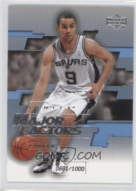 2003-04 Upper Deck Finite - [Base] #265 - Major Factors - Tony Parker /1000