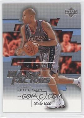 2003-04 Upper Deck Finite - [Base] #268 - Major Factors - Richard Jefferson /1000