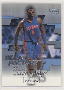 2003-04 Upper Deck Finite - [Base] #290 - Major Factors - Ben Wallace /1000