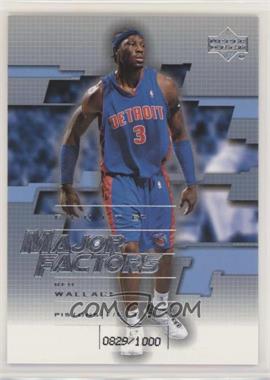 2003-04 Upper Deck Finite - [Base] #290 - Major Factors - Ben Wallace /1000