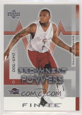 2003-04 Upper Deck Finite - [Base] #309 - Prominent Powers - Dajuan Wagner /500