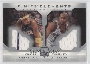 2003-04 Upper Deck Finite - Elements Dual Uniforms #FS12 - Jamaal Tinsley, Jermaine O'Neal