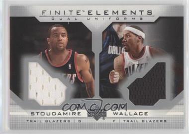 2003-04 Upper Deck Finite - Elements Dual Uniforms #FS4 - Rasheed Wallace, Damon Stoudamire