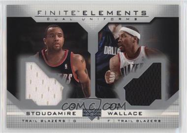 2003-04 Upper Deck Finite - Elements Dual Uniforms #FS4 - Rasheed Wallace, Damon Stoudamire