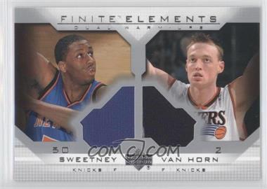 2003-04 Upper Deck Finite - Elements Dual Warm-Ups #FE14 - Mike Sweetney, Keith Van Horn