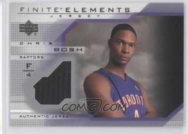 2003-04 Upper Deck Finite - Elements Jerseys #FJ20 - Chris Bosh