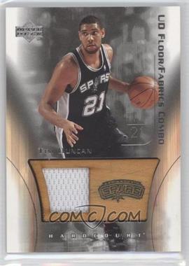 2003-04 Upper Deck Hardcourt - Hardcourt Floor/Fabrics Combo #TD-FF - Tim Duncan