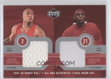 2003-04 Upper Deck Honor Roll - All-NBA Authentics Dual Warm-Ups #DW/DM - Dajuan Wagner, Darius Miles