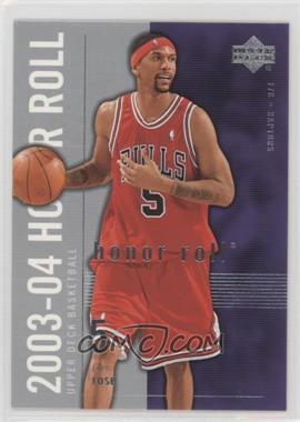 2003-04 Upper Deck Honor Roll - [Base] #84 - Jalen Rose