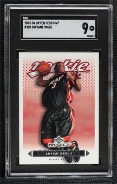 2003-04 Upper Deck MVP - [Base] #205 - Dwyane Wade [SGC 9 MINT]