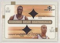 Richard Jefferson, Dikembe Mutombo [EX to NM]