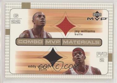 2003-04 Upper Deck MVP - Combo MVP Materials #JW/EC - Jay Williams, Eddy Curry [EX to NM]