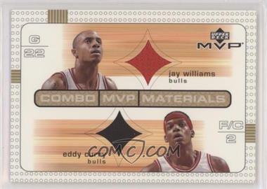 2003-04 Upper Deck MVP - Combo MVP Materials #JW/EC - Jay Williams, Eddy Curry [EX to NM]