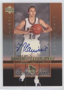 2003-04 Upper Deck Rookie Exclusives - [Base] - Autographs #A18 - Zoran Planinic