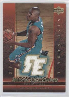2003-04 Upper Deck Rookie Exclusives - [Base] - Jersey #J14 - David West [EX to NM]