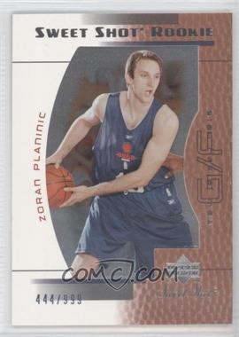 2003-04 Upper Deck Sweet Shot - [Base] #112 - Sweet Shot Rookie - Zoran Planinic /999