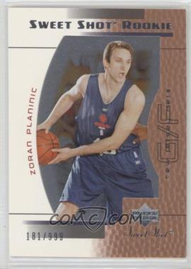 2003-04 Upper Deck Sweet Shot - [Base] #112 - Sweet Shot Rookie - Zoran Planinic /999