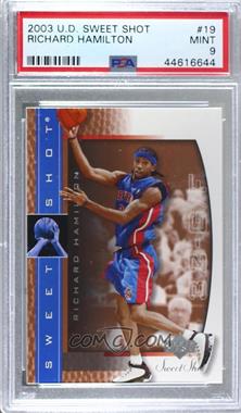 2003-04 Upper Deck Sweet Shot - [Base] #19 - Richard Hamilton [PSA 9 MINT]