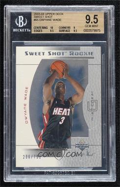 2003-04 Upper Deck Sweet Shot - [Base] #95 - Sweet Shot Rookie - Dwyane Wade /799 [BGS 9.5 GEM MINT]