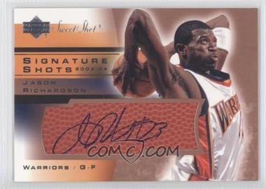 2003-04 Upper Deck Sweet Shot - Signature Shots #JR - Jason Richardson