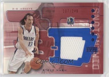 2003-04 Upper Deck Triple Dimensions - 3-D Memorabilia - Jersey #3DJ6 - Steve Nash /249