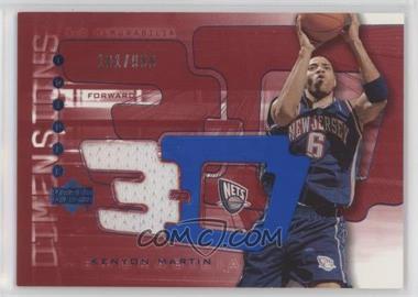 2003-04 Upper Deck Triple Dimensions - 3-D Memorabilia - Warm-Up #3DW11 - Kenyon Martin /999