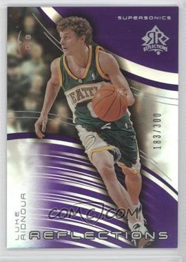 2003-04 Upper Deck Triple Dimensions - Reflections - Amethyst #80 - Luke Ridnour /300