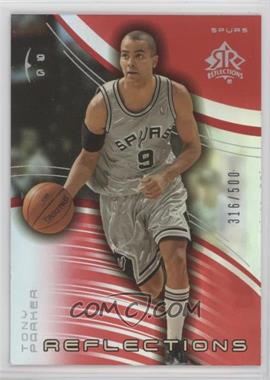 2003-04 Upper Deck Triple Dimensions - Reflections - Ruby #76 - Tony Parker /500
