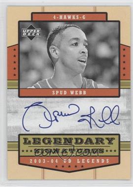 2003-04 Upper Deck UD Legends - Legendary Signatures #LS-SW - Spud Webb