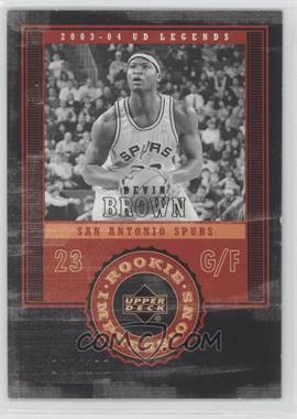 2003-04 Upper Deck UD Legends - Retro #91 - Devin Brown /100