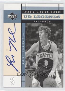 2003-04 Upper Deck UD Legends - Signs of a Future Legend #FL-LR - Luke Ridnour