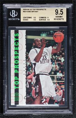 2003-04 Upper Deck UD Top Prospects - [Base] #59 - Kobe Bryant [BGS 9.5 GEM MINT]