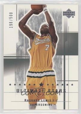 2003-04 Upper Deck Ultimate Collection - [Base] #187 - Ultimate Stars - Rashard Lewis /500