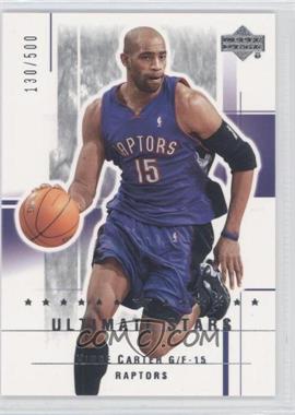 2003-04 Upper Deck Ultimate Collection - [Base] #188 - Ultimate Stars - Vince Carter /500